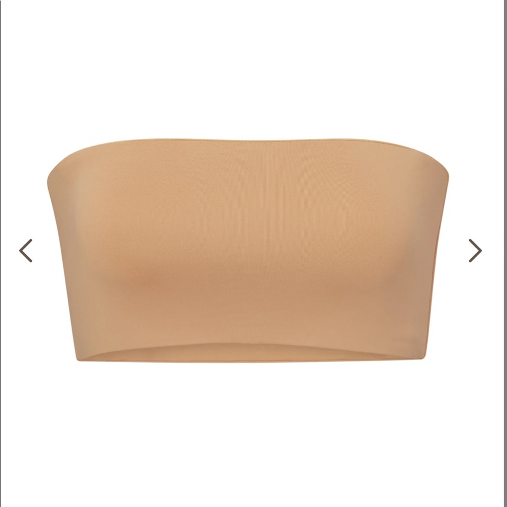 Skims Swim Ochre Bandeau Bikini Top